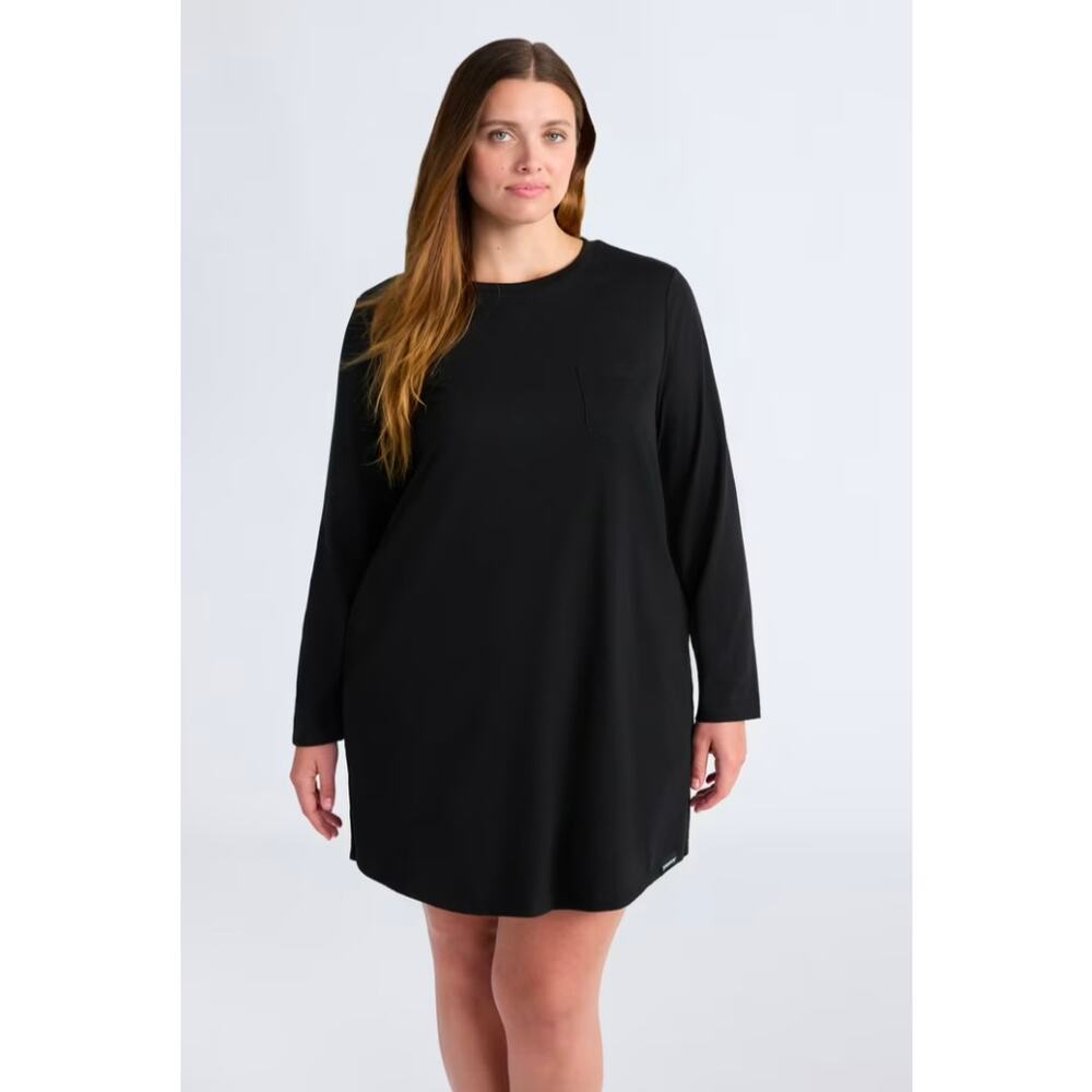 JoySpun Black Long Sleeve Dress Small